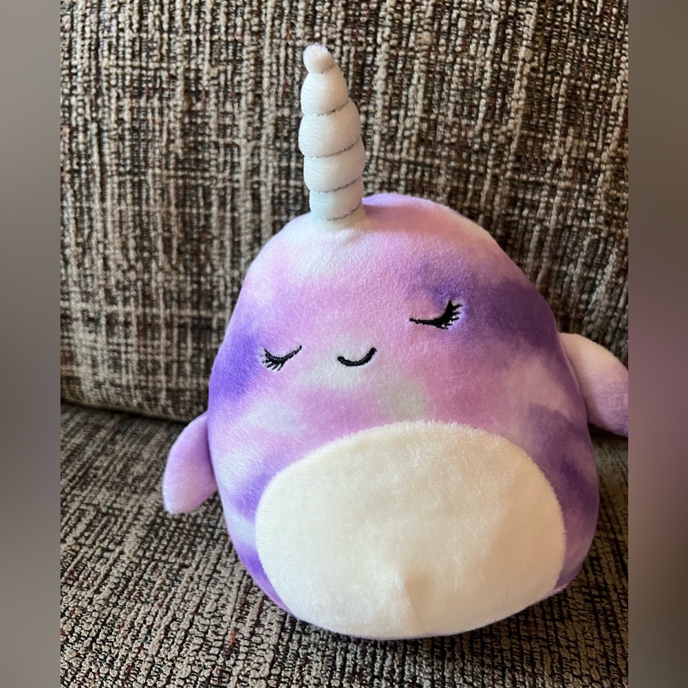 Nabila the purple Narwhal Squishmallow